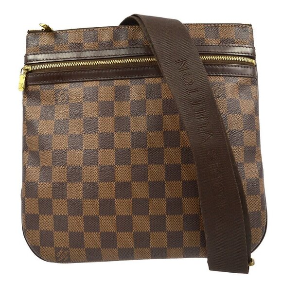 Authenticity Guaranteed Louis Vuitton Damier Pochette Bosphore Shoulder Bag - Picture 1 of 10